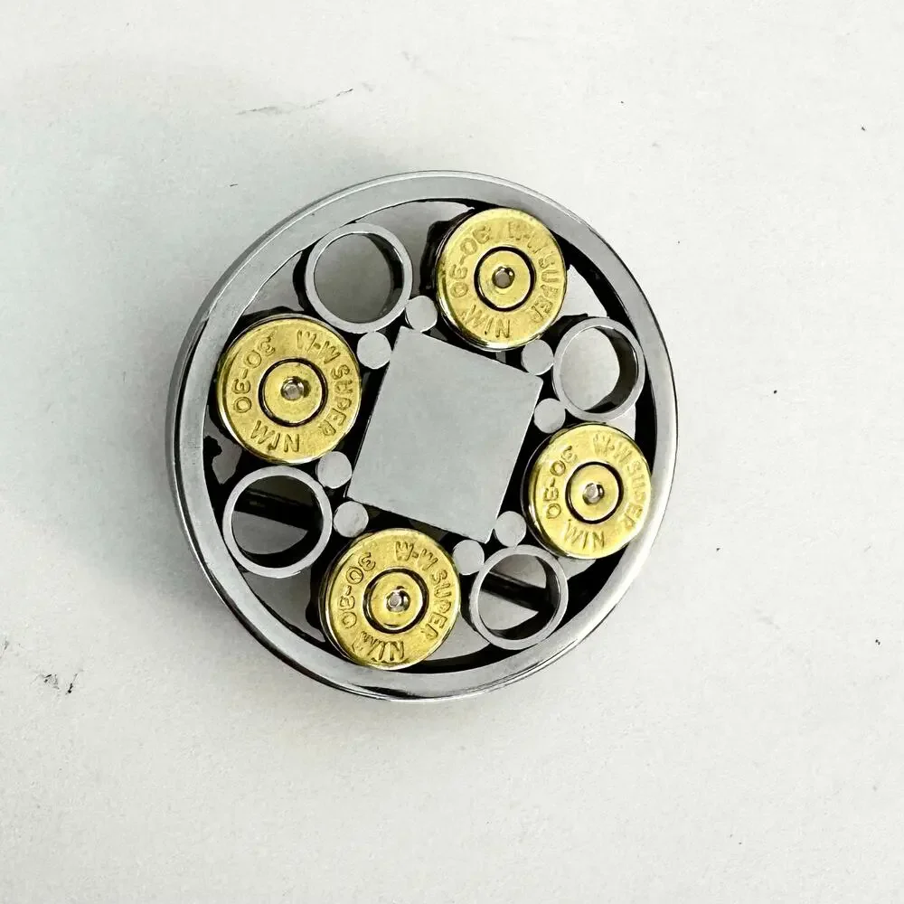 Vintage Bullet Casing Belt Buckle Small Silver/Gold Tone Mens Unisex